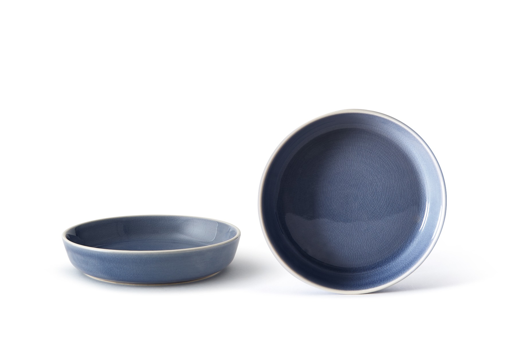 Stoneware deep plate pack 4 pcs Ø 19 x h 4 cm - Flora