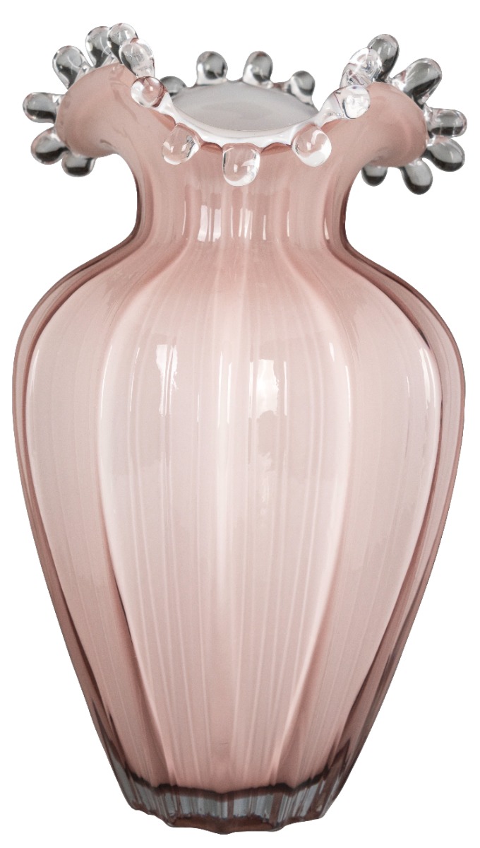 Cipria blossoming glass vase 17 x 17 x h 28 cm - Blossom