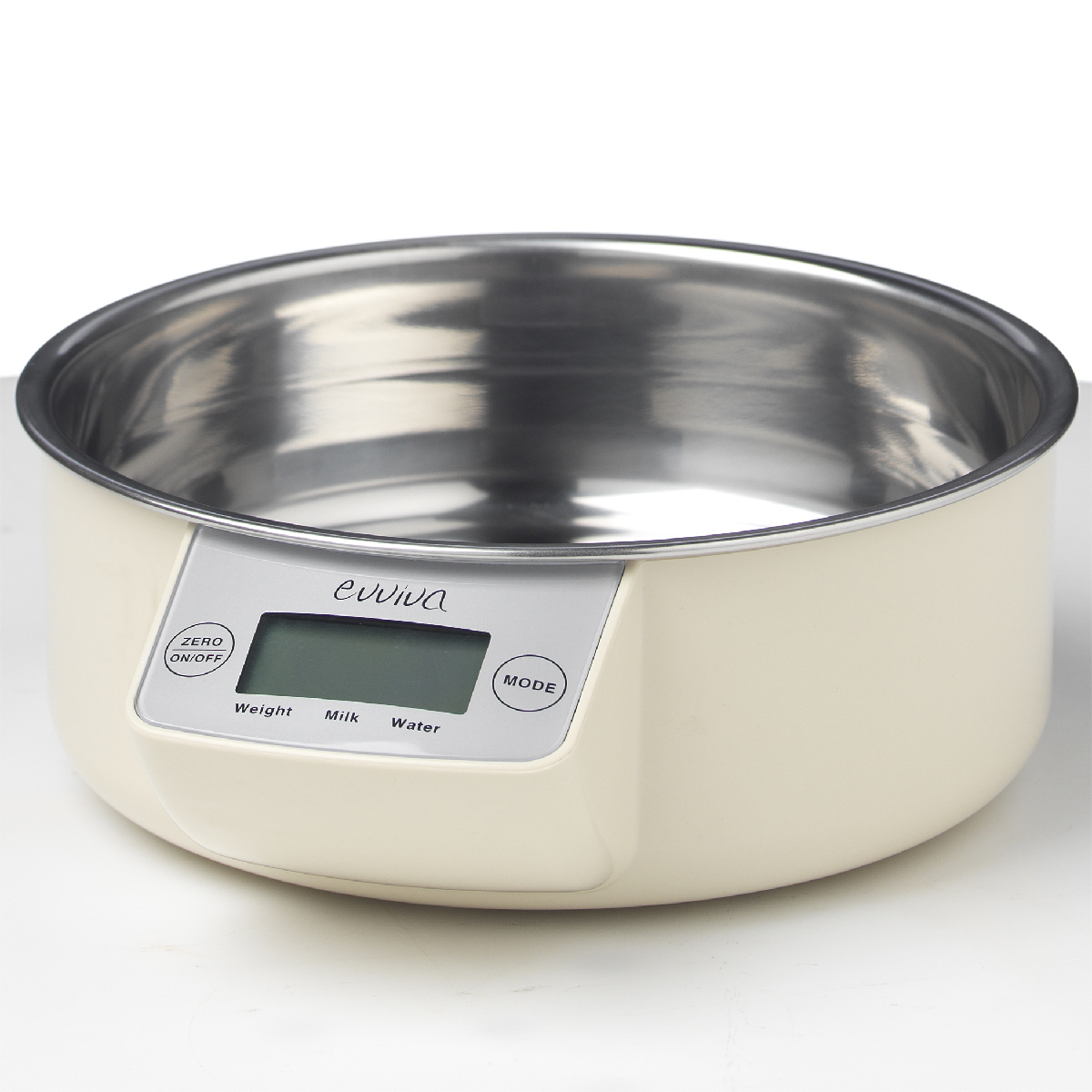 ABS digital kitchen scale with removable steel bowl, weighs up to 5 kg, Ø cm - Hurray