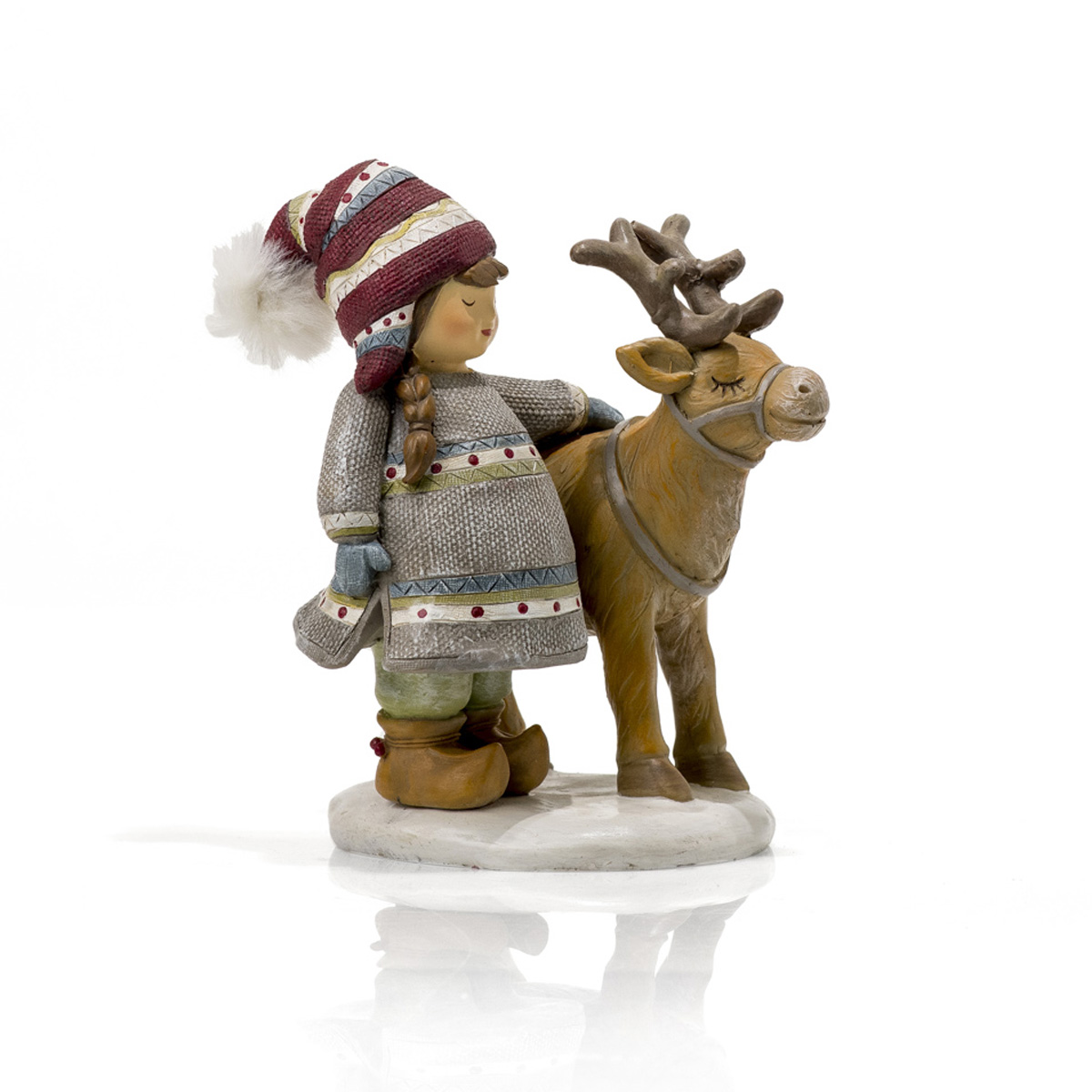 Polyresin figurine 11 x 9.5 x h 18 cm - Courmayeur