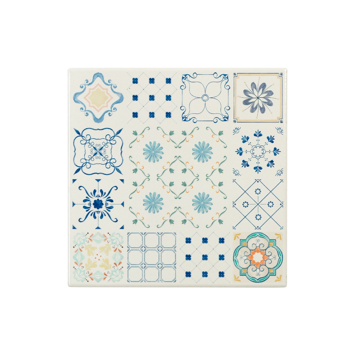 Majolica trivet 16 x 16 cm - Majolica