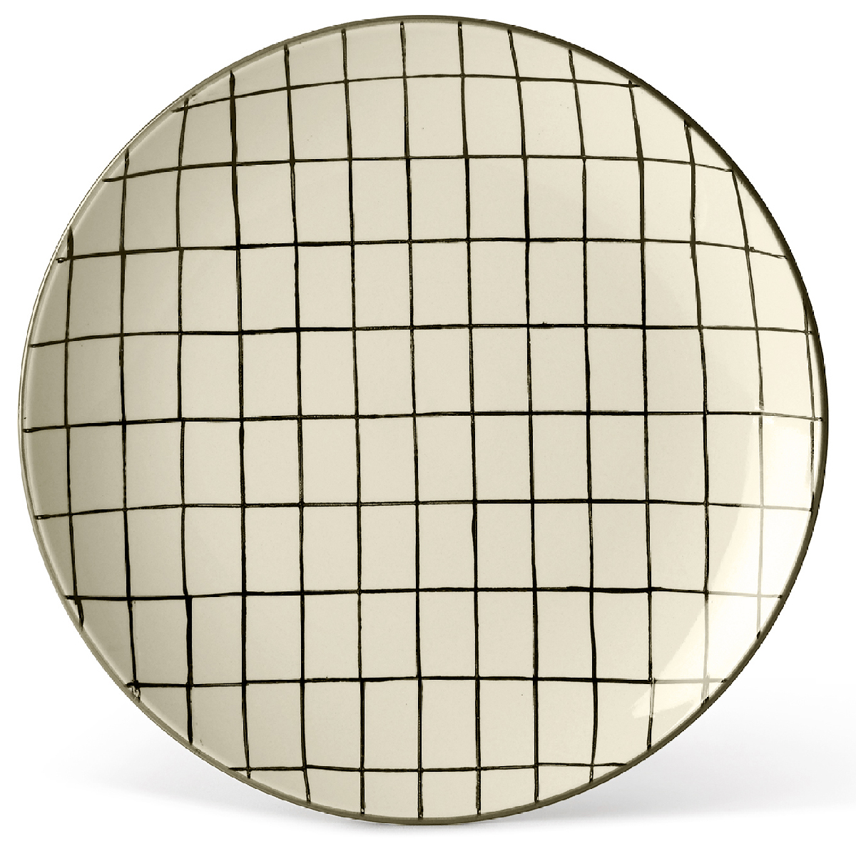 Flat plate - pack of 4 pieces Ø 25 x h 3.5 cm - Geometries