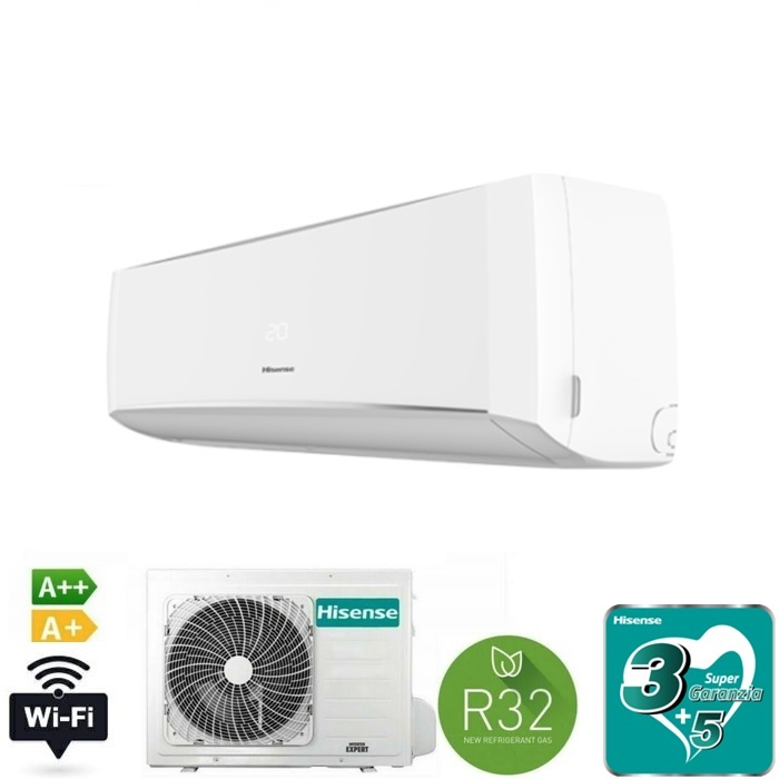 Hisense 9000 btu Singlesplit A++/A+ HALO WIFI-Klimaanlage CBYR0906G/CBYR0906W
