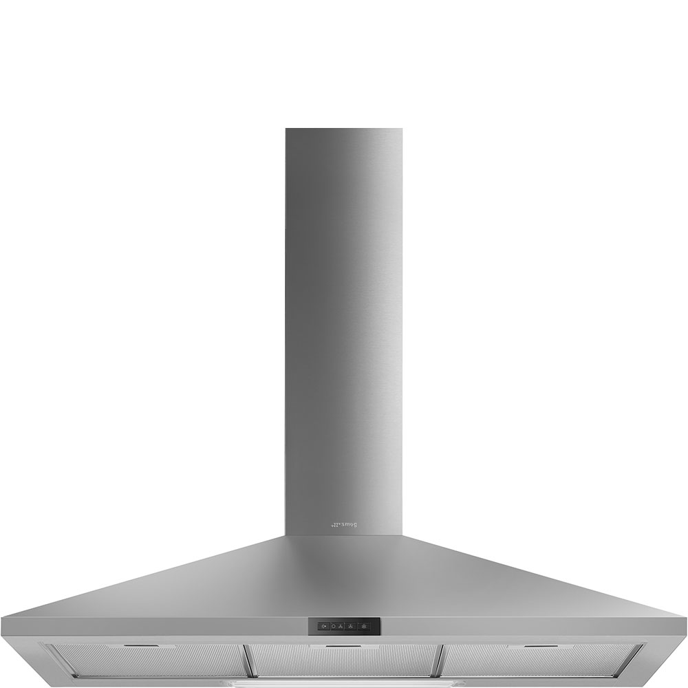 Smeg KDE900EX Dunstabzugshaube zur Wandmontage, 180 W, Edelstahl, 90 cm