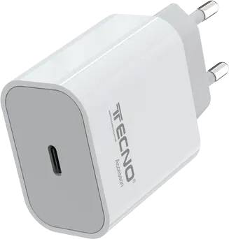 TECNO ALIMENTATORE CARICA RAPIDA TYPE C 20W 3A BIANCO TC-882