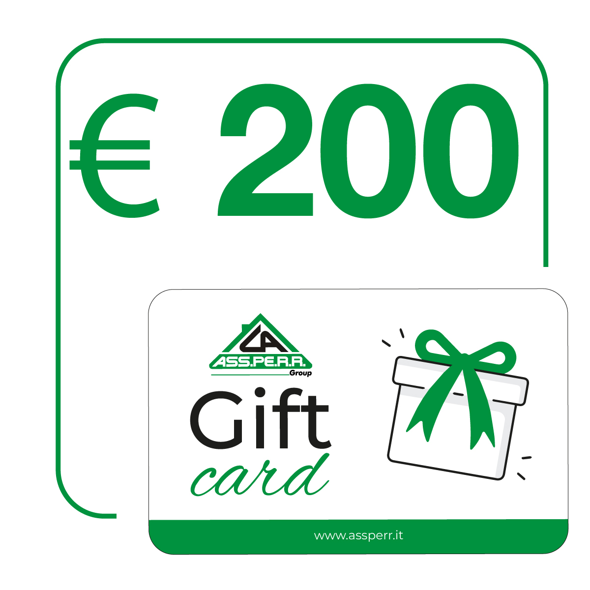 Assperr Physical Gift Card 200€ gültig im Geschäft
