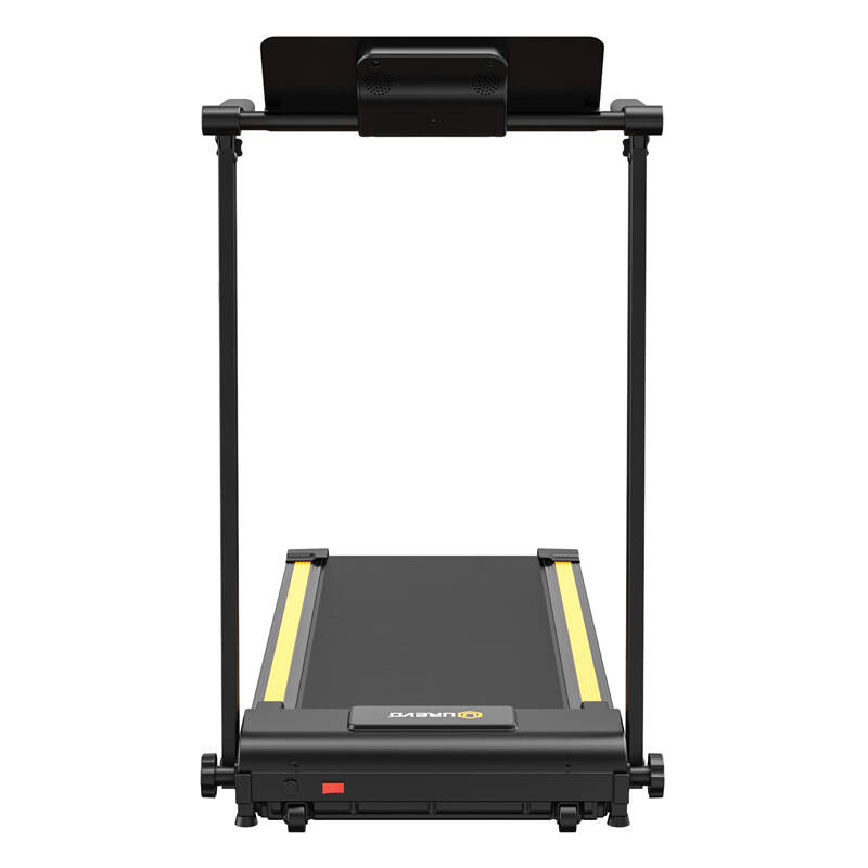 UREVO Foldi Mini-Elektrotraktor, zusammenklappbar, Schwarz und Orange, ideal für Heimfitness