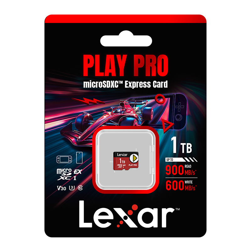 Scheda di memoria Lexar PLAY Pro microSD Express 7.1 da 1TB