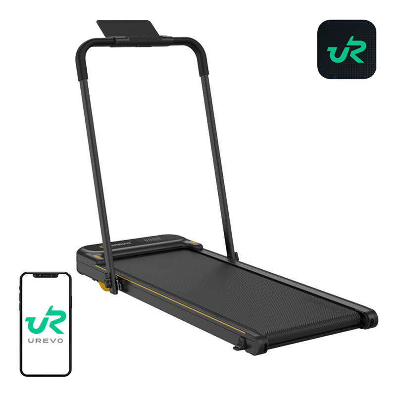 UREVO Strol 2E Smart 2-in-1-Elektro-Laufband (Schwarz) — Ideal für Zuhause und Büro