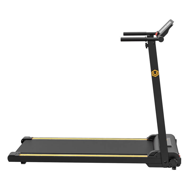 UREVO Foldi Mini-Elektrotraktor, zusammenklappbar, Schwarz und Orange, ideal für Heimfitness