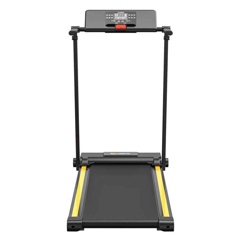 UREVO Foldi Mini-Elektrotraktor, zusammenklappbar, Schwarz und Orange, ideal für Heimfitness