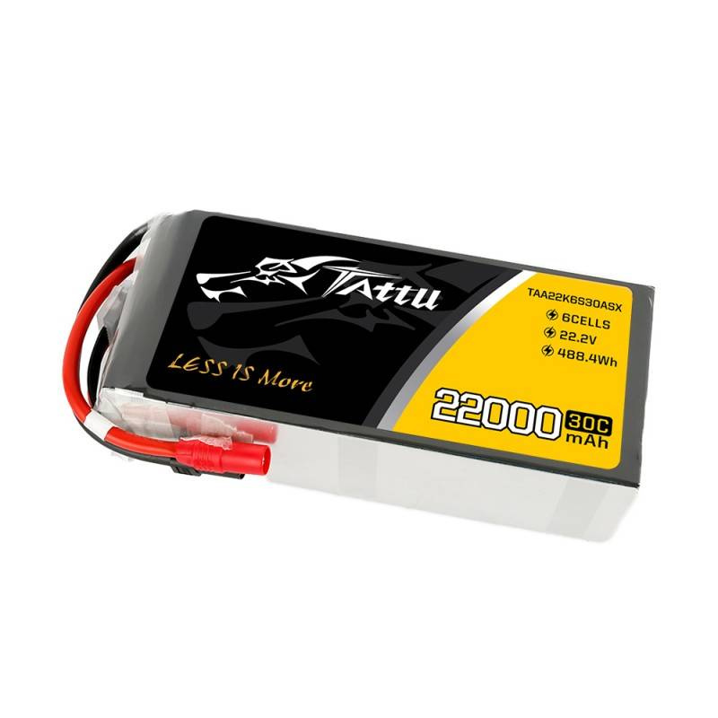 Batteria Tattu 22000mAh 22.2V 30C 6S1P LiPo AS150+XT150