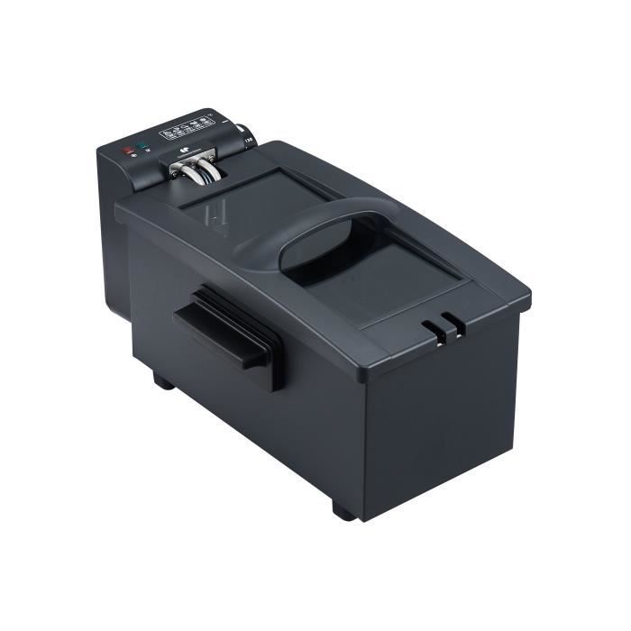 Friggitrice - CONTINENTAL EDISON - CEFR3BLK - 3 L - 2000 W - 1 cestello - Nero
