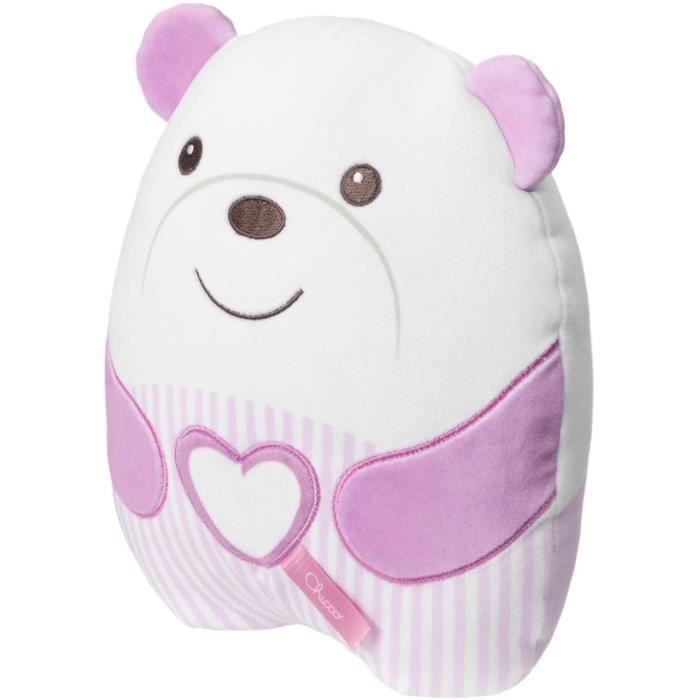 Orsetto di peluche morbido - CHICCO - Rosa - Dalla nascita