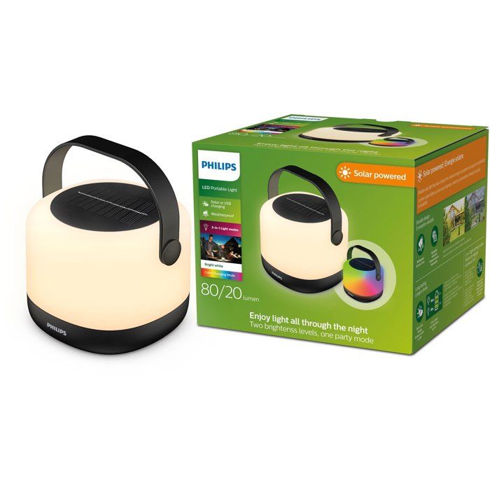 Lampada da tavolo - PHILIPS - Alula SR PT - 1,2 W - RGB 30K - Nera