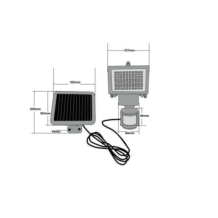 LED-Solarspot 80