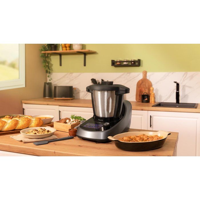 Robot da cucina - CECOTEC - Mambo Touch con ciotola Habana - 1600 W - 3,3 L - 37 funzioni - Grigio