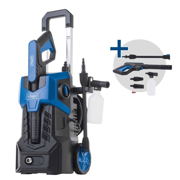 Idropulitrice elettrica Scheppach - SHD 150 - 150 bar - 420 l/h - 1800 W - Con accessori