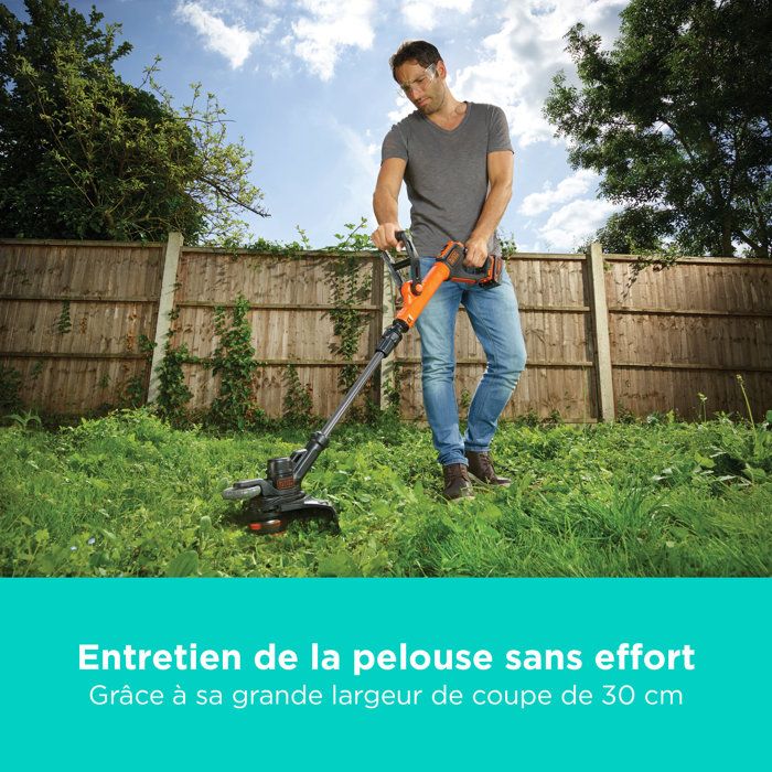 Black & Decker Powercommand Akku-Kabelschneider, 18 V, kabellos, 30 cm — 4 Ah — 1 Batterie — 1 Rolle mit 10 m 1,6 mm Kabel — 1 Ladegerät