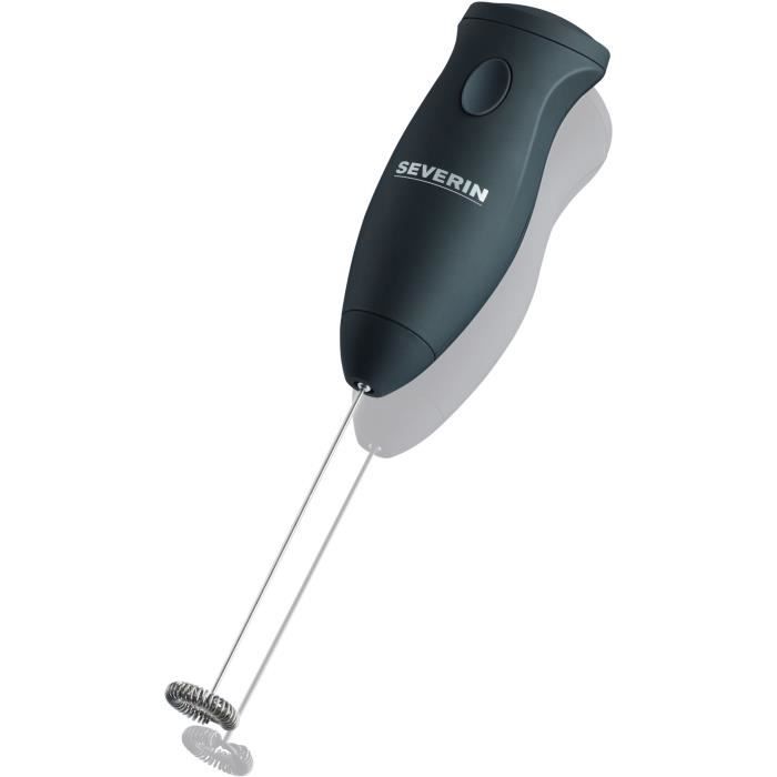 SEVERIN SM3590 Montalatte compatto e maneggevole, Schiuma di latte cremosa, batterie incluse, 11.500 rpm, pulsante pulsazioni