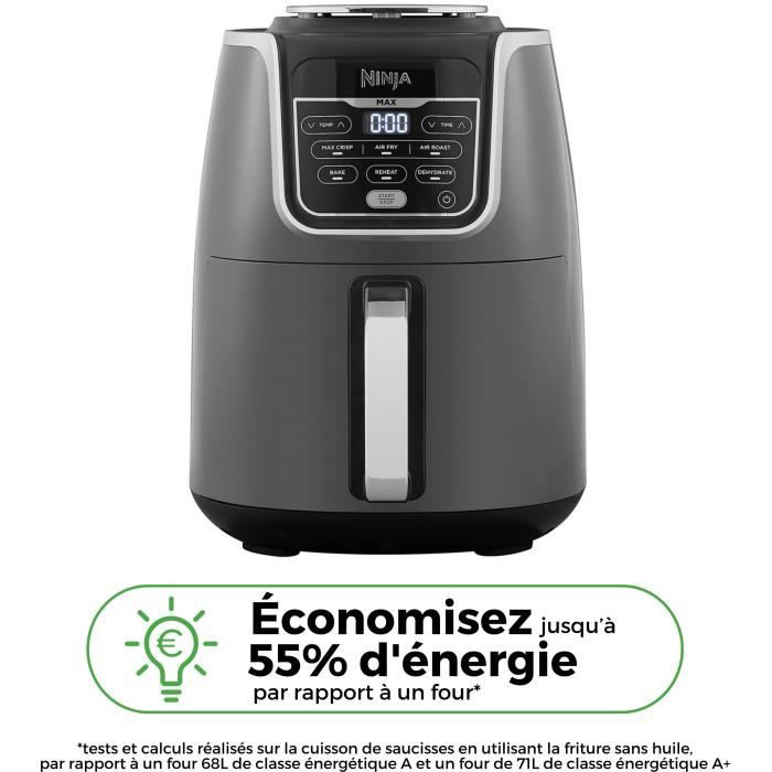 NINJA MAX AF160EU - Friggitrice senza olio - 6 modalit� di cottura preimpostate - Cestello grande capacit� 5,2L - 1750W