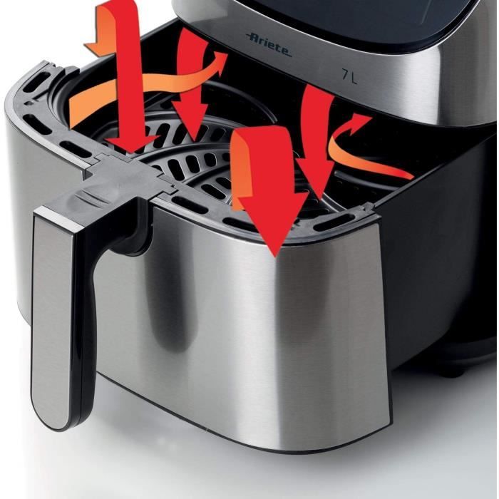 Friggitrice digitale ARIETE senza olio - acciaio inox spazzolato - XXL 2 chili - Modello 4628