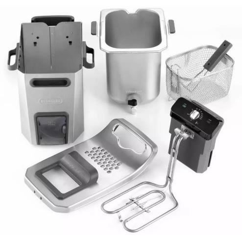 Friggitrice - DELONGHI - FZ44851 - Acciaio inox - 5 L - 3200 W - 29,3 x 41,7 x 23,2 cm