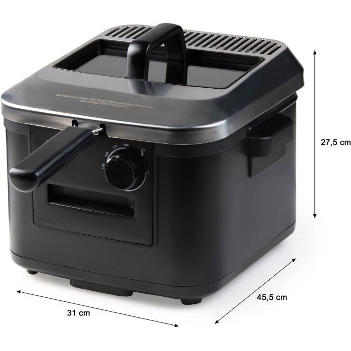 Friggitrice - DOMO - DO545FR - 4 Litri - 2000 Watt - Temperatura Regolabile 130-190�C