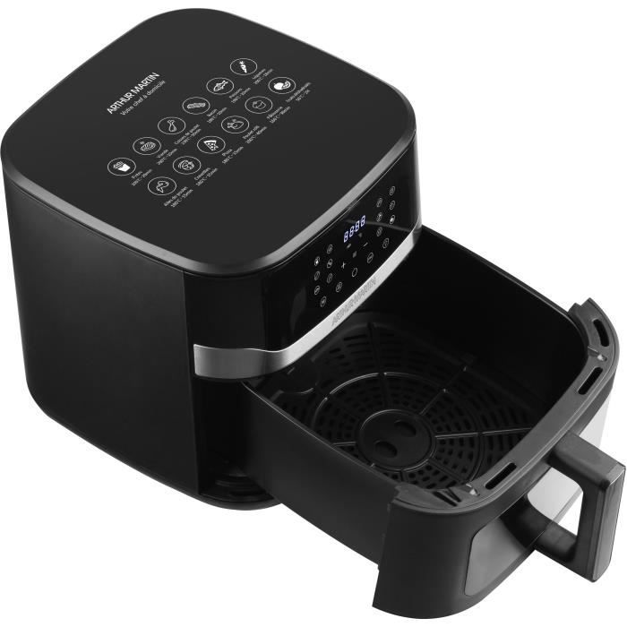 Freidora sin aceite Arthur Martin 10L 1800W negra - ampaf1800
