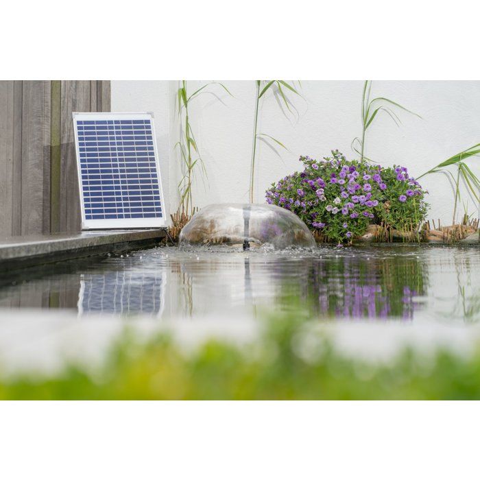 Pompa per fontana - UBBINK - SolarMax 1000 - Portata 1350 l/h - Pannello solare 18V 580mA - Getti Volcano e campana