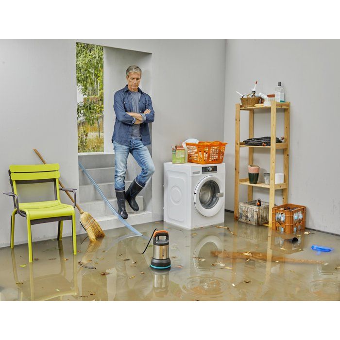 Pompa di drenaggio per acque pulite e sporche - GARDENA - 19500 - 19.500 l/h - 860 W - Tecnologia Aquasensor