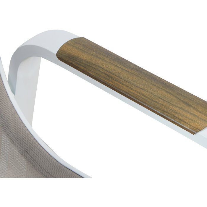 Set di 4 sedie da giardino per pranzo - VIANEA - Alluminio e textilene - 52 x 64,5 x 86,5 cm