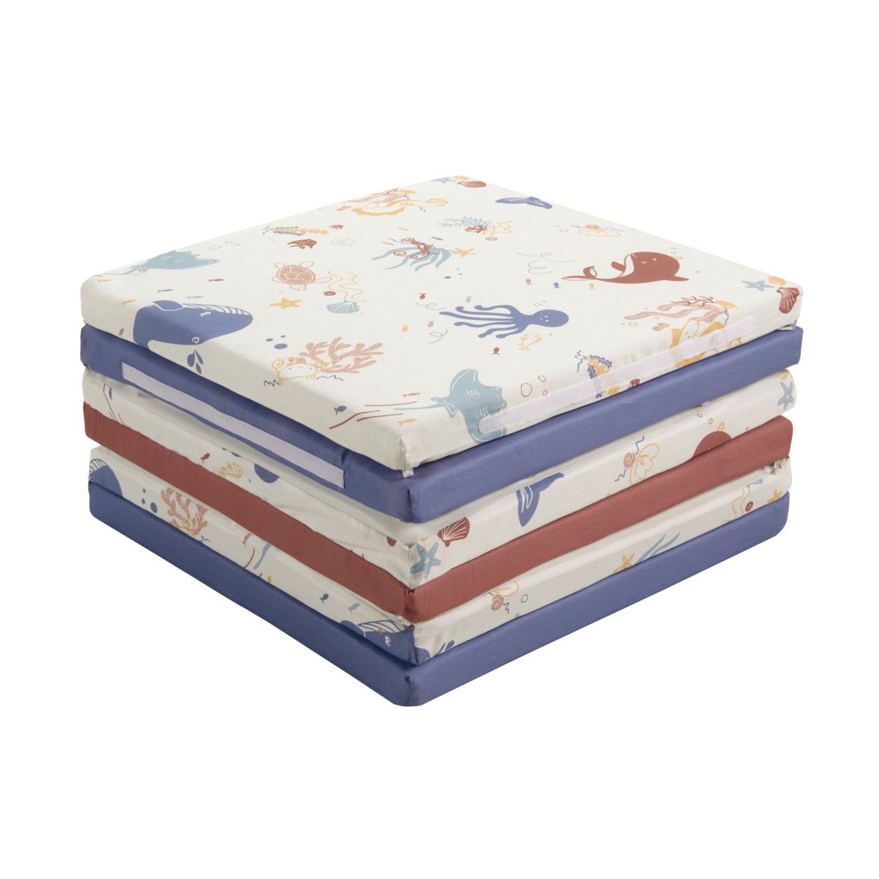 TINEO Maxi Tappeto Malin Treasures of the ocean 5 in 1 - Scalabile - Rivestimento sfoderabile - 180x200 cm -