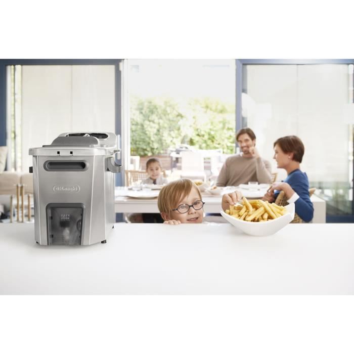 Friggitrice - DELONGHI - FZ44851 - Acciaio inox - 5 L - 3200 W - 29,3 x 41,7 x 23,2 cm