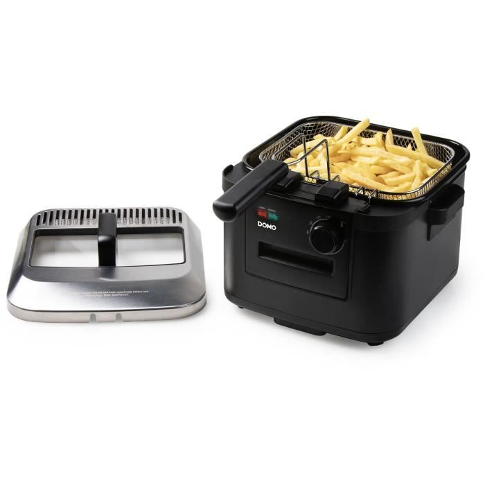 Friggitrice - DOMO - DO545FR - 4 Litri - 2000 Watt - Temperatura Regolabile 130-190�C