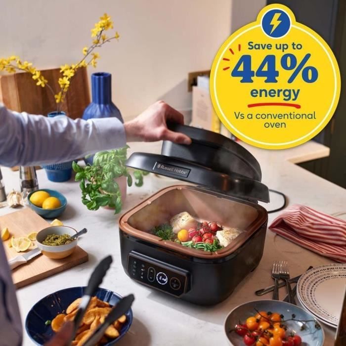 Multicucker soddisfatto aria e griglia - cottura senza olio - Russell Hobbs 26520-56 - 7 programmi - Controllo della temperatura-