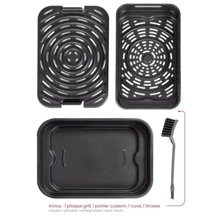 Friggitrice e grill senza olio - LIVOO - Livoo x Marmiton - DOC305 - 6 L - 1500-1700 W - 2 in 1 - 8 programmi - 4 livelli di riscaldamento