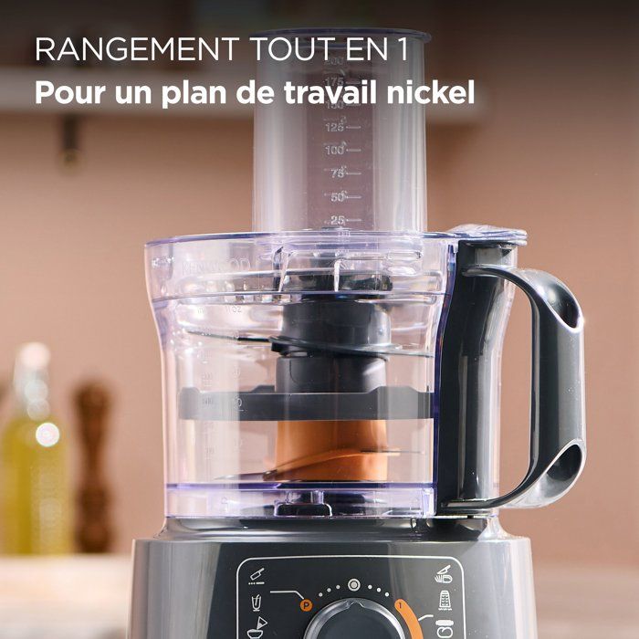 Robot multifunzione KENWOOD FDP31.020GY - 2 velocit� + Pulse - 800W - vasca 2,1L + accessori