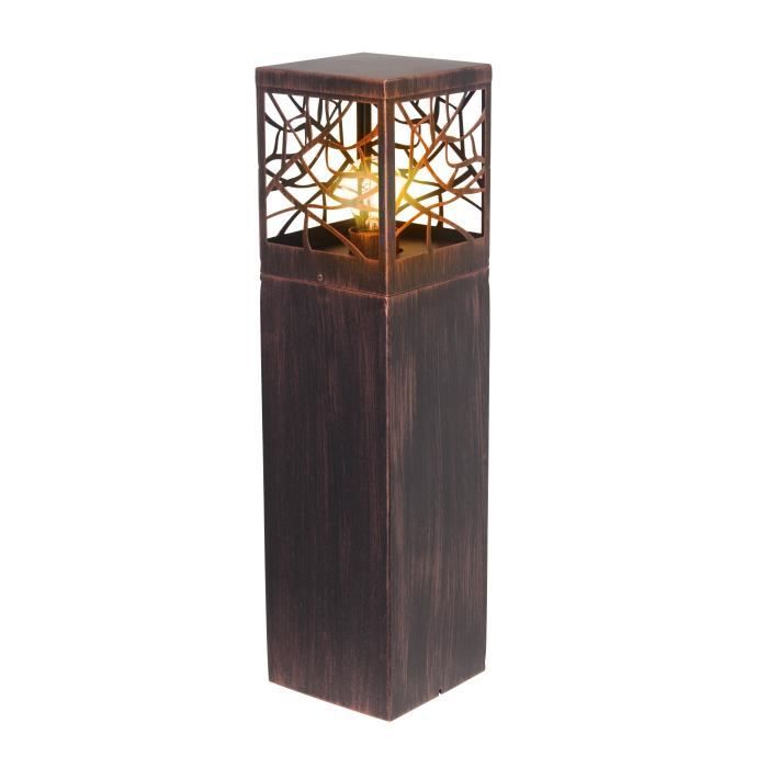 BRILLIANT - WHITNEY Paletto da esterno - color ruggine - metallo/plastica E27 1x52W