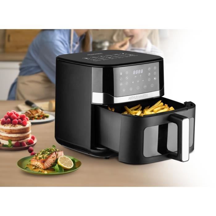 Freidora sin aceite Arthur Martin 10L 1800W negra - ampaf1800