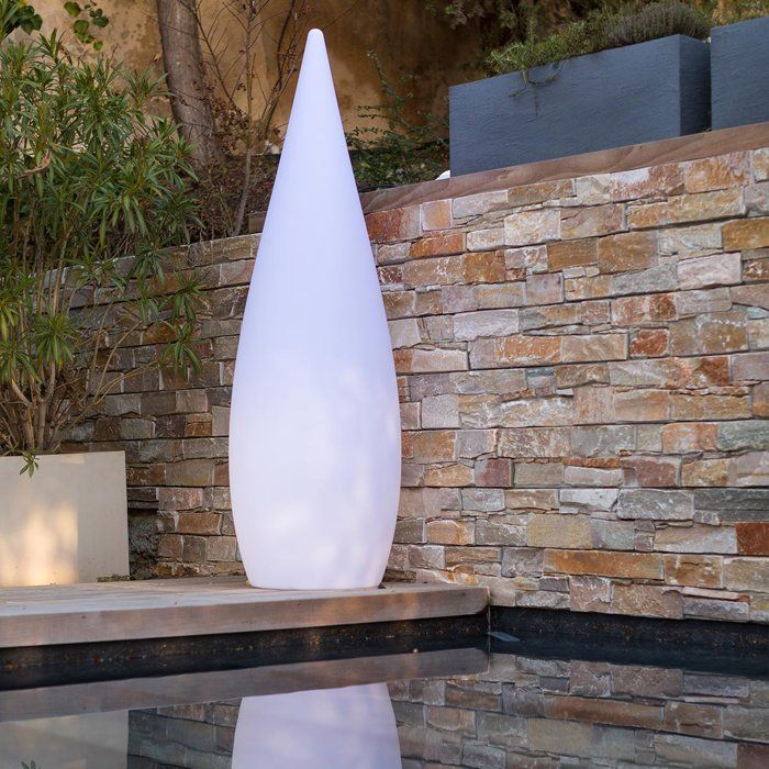 Lampada da terra wireless RGB per esterni CLASSY, altezza 120 cm