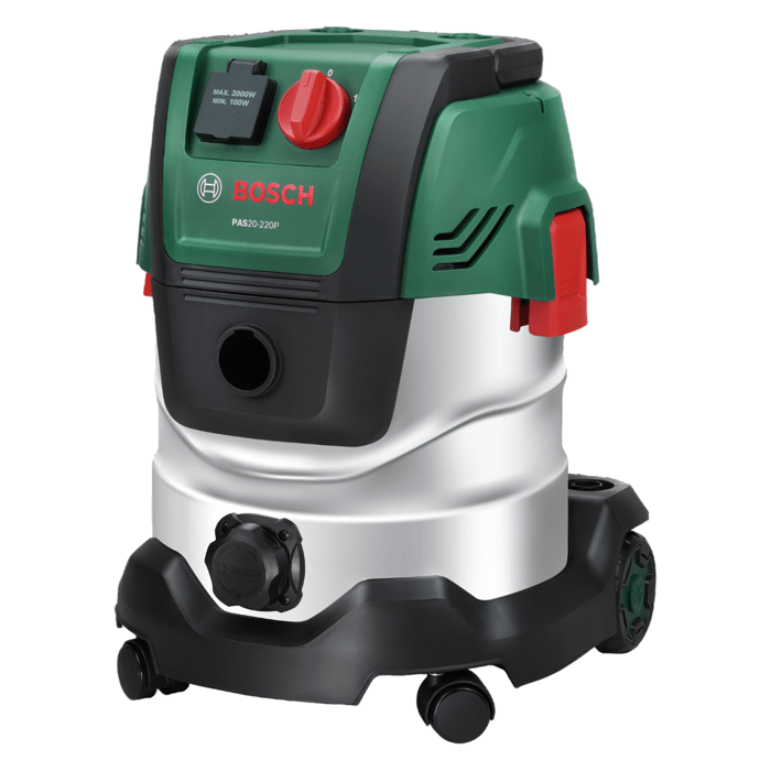 Aspirapolvere universale BOSCH - PAS 20-220PRS - 1300W - 65 l/s - Serbatoio 20L - 220 mbar