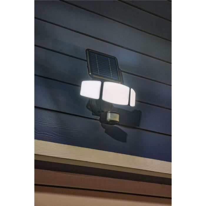 Faretto solare a 3 teste altamente illuminante con rilevatore di presenza - 1000LM - GALIX