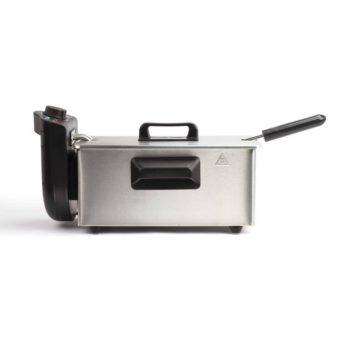Friggitrice 3 L - LIVOO - DOC216 - 2000W - 3L - Vasca in acciaio inox estraibile - Cestello di frittura estraibile - Termostato regolabile