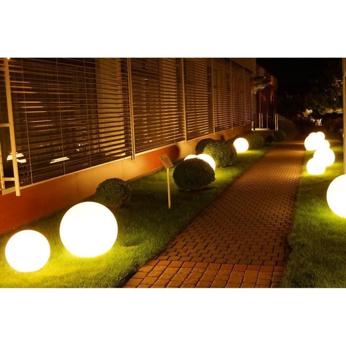 LUMISKY - Sfera filare LED per esterno - bianca BOBBY - base �50cm E27