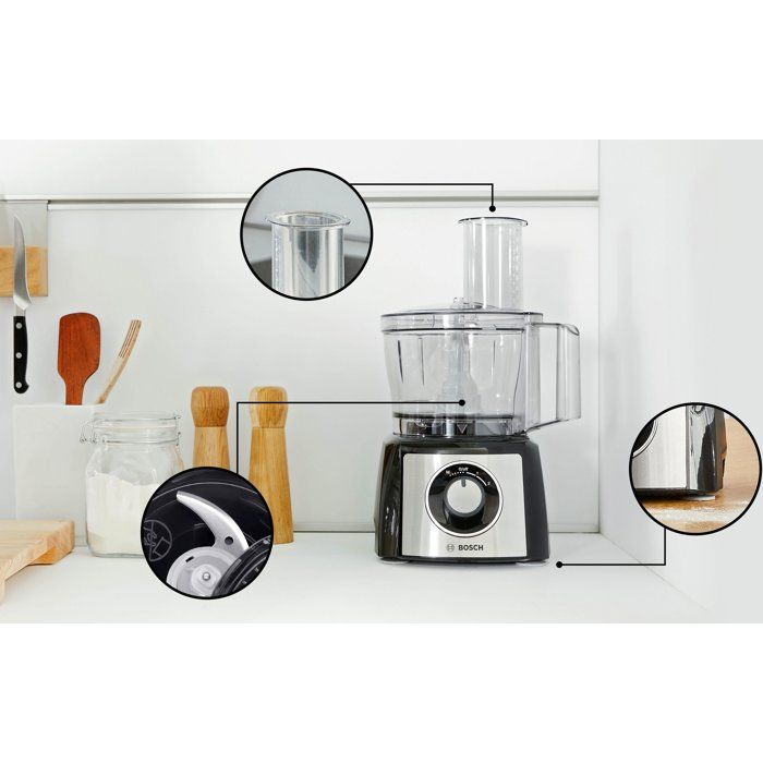 Robot da cucina multifunzione - BOSCH - MultiTalent3 MCM3PM386 - Nero / Acciaio inox spazzolato