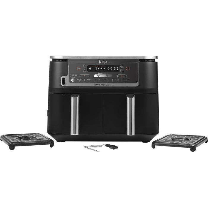Friggitrice ad aria NINJA AF451EU - Capacit� 9,5 l - Doppia vasca - 6 programmi di cottura - 2470 W