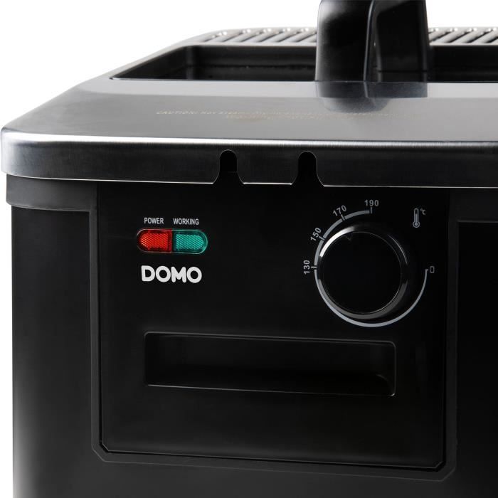 Friggitrice - DOMO - DO545FR - 4 Litri - 2000 Watt - Temperatura Regolabile 130-190�C