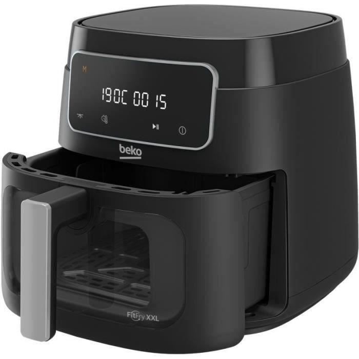Friggitrice ad aria calda multifunzione - BEKO - FRL3374B - 1900 W - 7,6 L per 2 kg di patatine - Touch screen LCD - Nera
