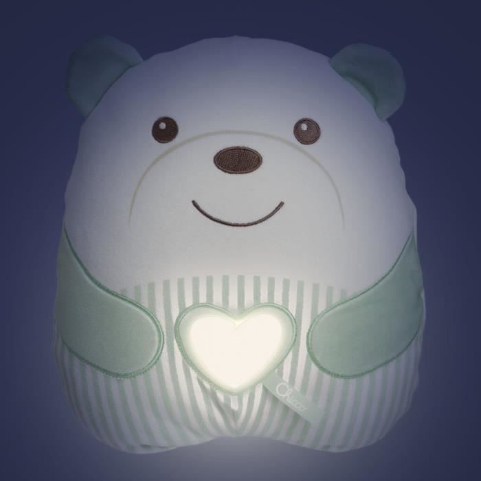 Orsetto di peluche morbido - CHICCO - Verde - Dalla nascita